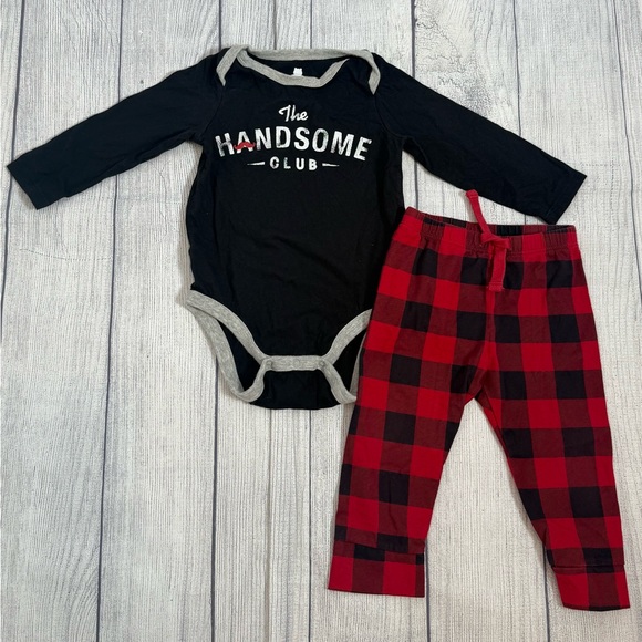 GAP Other - Baby Gap Baby Boy 2-Piece Outfit Set 12-18 Months Plaid
Pants